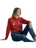 Disney 100% Cotton Solid Red Long Sleeve Button-Down Shirt Size XL - photo 1