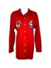Disney 100% Cotton Solid Red Long Sleeve Button-Down Shirt Size XL - photo 11