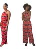 Anthropologie Graphic Red Jumpsuit Size S - photo 1
