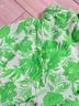 Fore 100% Rayon Floral Green White Jumpsuit Size M - photo 8
