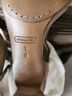 Coach 100% Suede Tan Heels Size 7 - photo 3