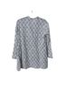Roberta Roller Rabbit Floral White Blue Brown Casual Shirts Size XS - photo 2