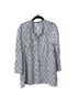 Roberta Roller Rabbit Floral White Blue Brown Casual Shirts Size XS - photo 1