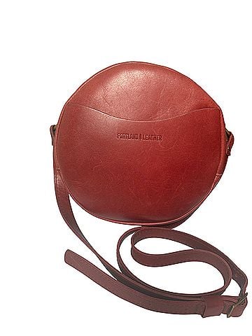 Portland Leather Goods Circle Crossbody (large) Leather Crossbody Bag (view 1)