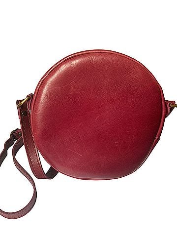 Portland Leather Goods Circle Crossbody (large) Leather Crossbody Bag (view 2)