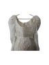 by watters. 100% Polyester 100% Polyester Solid Ivory Silver Cocktail Dress Size 2 - photo 5