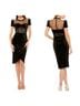 Mac Duggal 100% Polyester Black Cocktail Dress Size 2 - photo 1