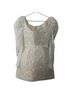 by watters. 100% Polyester 100% Polyester Solid Ivory Silver Cocktail Dress Size 2 - photo 4