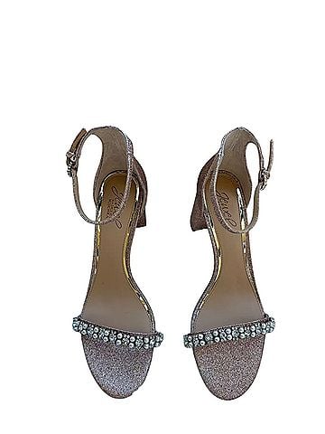 Jewel Badgley MIschka Daylann Block Heel Evening Sandals Heels (view 2)
