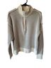 Ultra Flirt Stripes White Gray Pullover Sweater Size L - photo 1