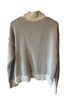Ultra Flirt Stripes White Gray Pullover Sweater Size L - photo 2