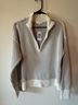 Ultra Flirt Stripes White Gray Pullover Sweater Size L - photo 3