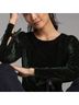 Anthropologie Green Black Long Sleeve Top Size XS - photo 3