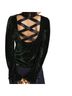 Anthropologie Green Black Long Sleeve Top Size XS - photo 2