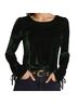 Anthropologie Green Black Long Sleeve Top Size XS - photo 1