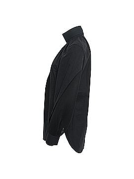 Fendi Fendi High-Neck Mesh-Panelled Shirt in Black Cotton (view 2)