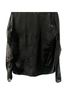 Mason 100% Silk Solid Black Long Sleeve Blouse Size 6 - photo 2