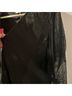 Mason 100% Silk Solid Black Long Sleeve Blouse Size 6 - photo 5