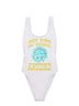 Aerie Graphic White One Piece Swimsuit Size M - photo 1