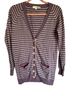 Boden Stripes Purple White Cardigan Size 8 - photo 1