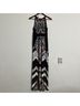 Chico's Print Black White Orange Casual Dress Size XS - photo 3