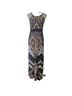 Chico's Print Black White Orange Casual Dress Size XS - photo 1