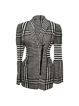 Burberry Burberry Stripe &amp; Check Corset Blazer in Multicolor Polyester (view 1)
