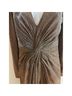 Mac Duggal 100% Polyester Solid Gold Brown Cocktail Dress Size 2 - photo 9