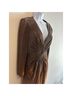 Mac Duggal 100% Polyester Solid Gold Brown Cocktail Dress Size 2 - photo 7