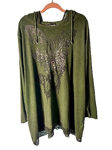 Ulla Popken Long Sleeve Top (view 1)