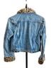 Reformation Leopard Print Blue Brown Jacket Size XS - photo 2