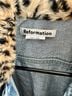 Reformation Leopard Print Blue Brown Jacket Size XS - photo 5
