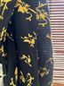 Ganni 100% Viscose Floral Black Yellow Active Dress Size 8 - photo 6