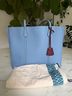 Tory Burch 100% Leather Blue Tan Tote One size - photo 15