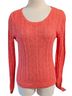Cynthia Rowley Solid Orange Pullover Sweater Size L - photo 1