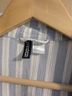 Divided by H&M 100% Cotton Stripes Blue White Blazer Size M - photo 3