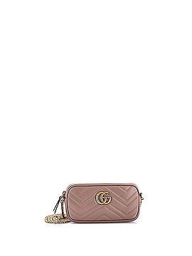 Gucci GG Marmont Chain Crossbody Bag Matelasse Leather Mini (view 1)