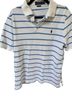 Ralph Lauren Stripes White Blue Short Sleeve Top Size L - photo 1