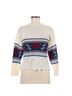 American Vintage 100% Acrylic Floral Red Ivory Pullover Sweater Size S - photo 1