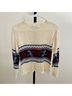 American Vintage 100% Acrylic Floral Red Ivory Pullover Sweater Size S - photo 3