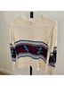 American Vintage 100% Acrylic Floral Red Ivory Pullover Sweater Size S - photo 4
