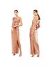Mac Duggal 100% Polyester Gold Orange Cocktail Dress Size 12 - photo 1