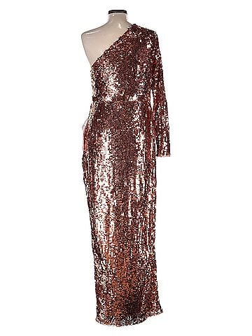 Mac Duggal Sequin One Shoulder Column Cocktail Dress (view 2)