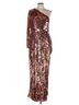 Mac Duggal 100% Polyester Gold Orange Cocktail Dress Size 12 - photo 5