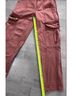 BDG 100% Cotton Red Orange Cargo Pants Size 24 waist - photo 7