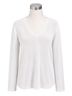 J. McLaughlin Solid White Pullover Sweater Size L - photo 1