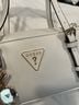 Guess White Leather Satchel One size - photo 3