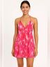 Athleta 100% Rayon Print Pink Casual Dress Size M - photo 3