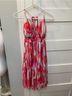 Athleta 100% Rayon Print Pink Casual Dress Size M - photo 4