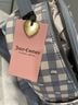 Juicy Couture Checkered-gingham Blue White Leather Backpack One size - photo 3